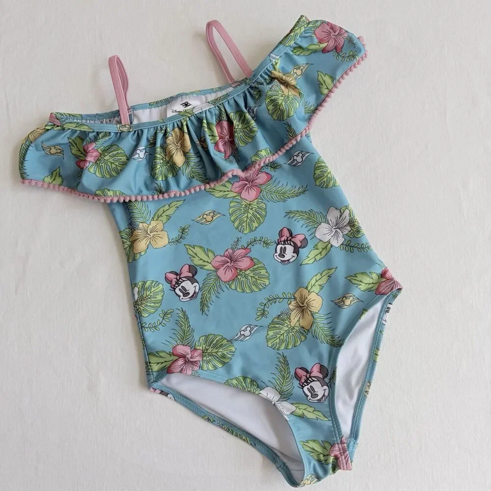 Disney Cruise Line Minnie Mouse Swimsuit One Piece 7/8 Girls DCL